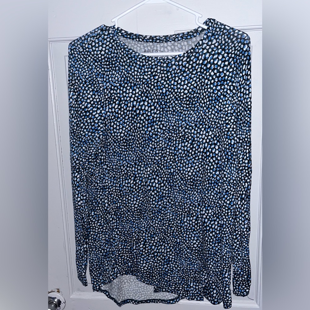Apt.9 Blue Patterned Dress Shirt